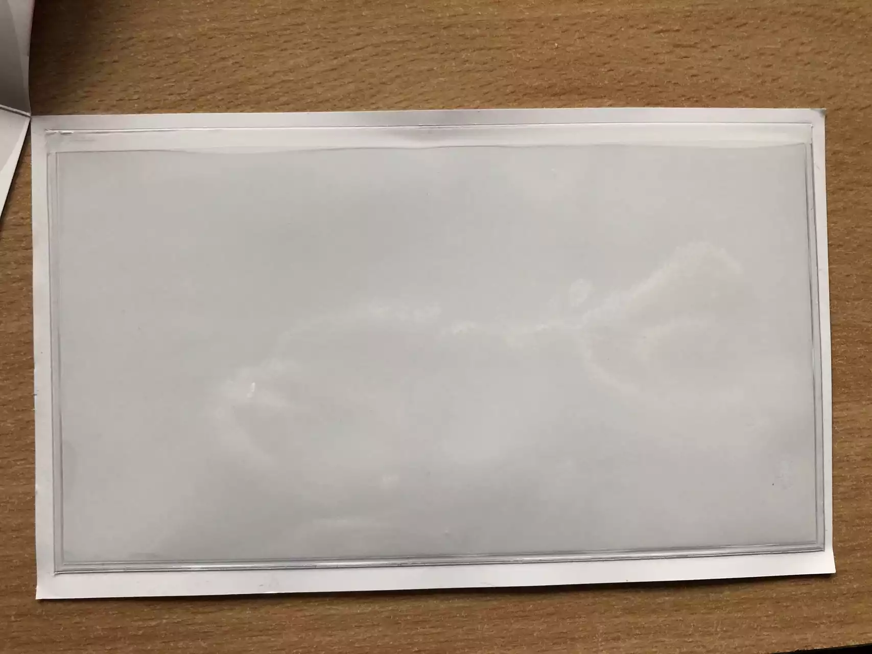 10x pochette PVC adhésive 15cm x 8cm pour billet Euro Souvenir