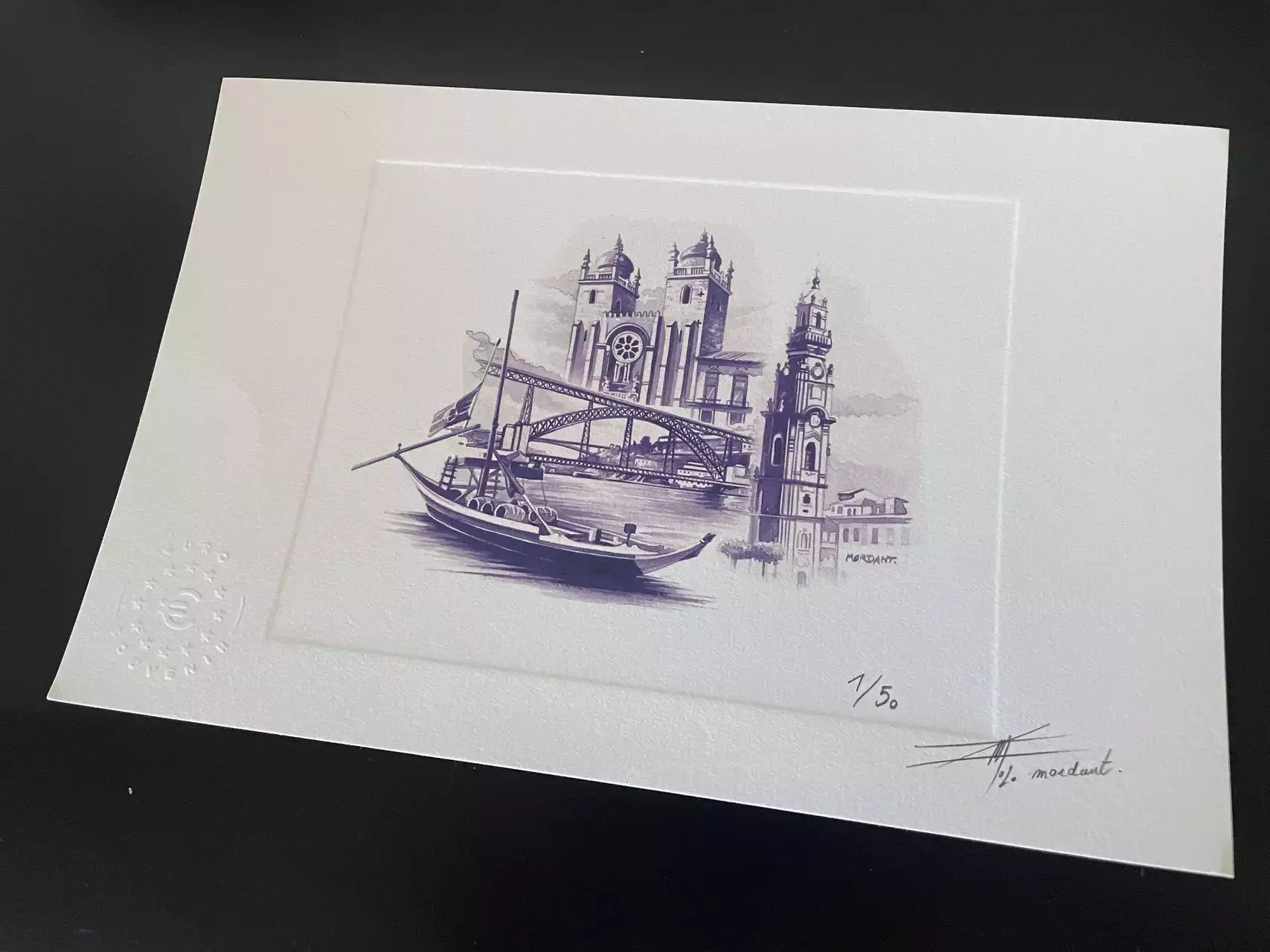 Epreuve d'artiste "Porto" numérotée et signée