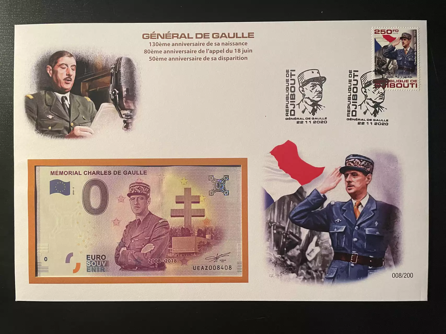 Official Euro Souvenir Covers - 5 enveloppes avec album