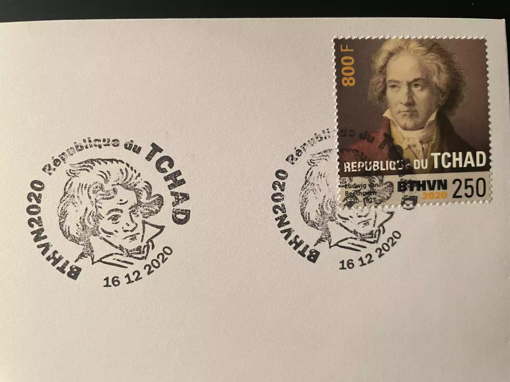 Official Euro Souvenir Cover - Ludwig Van Beethoven