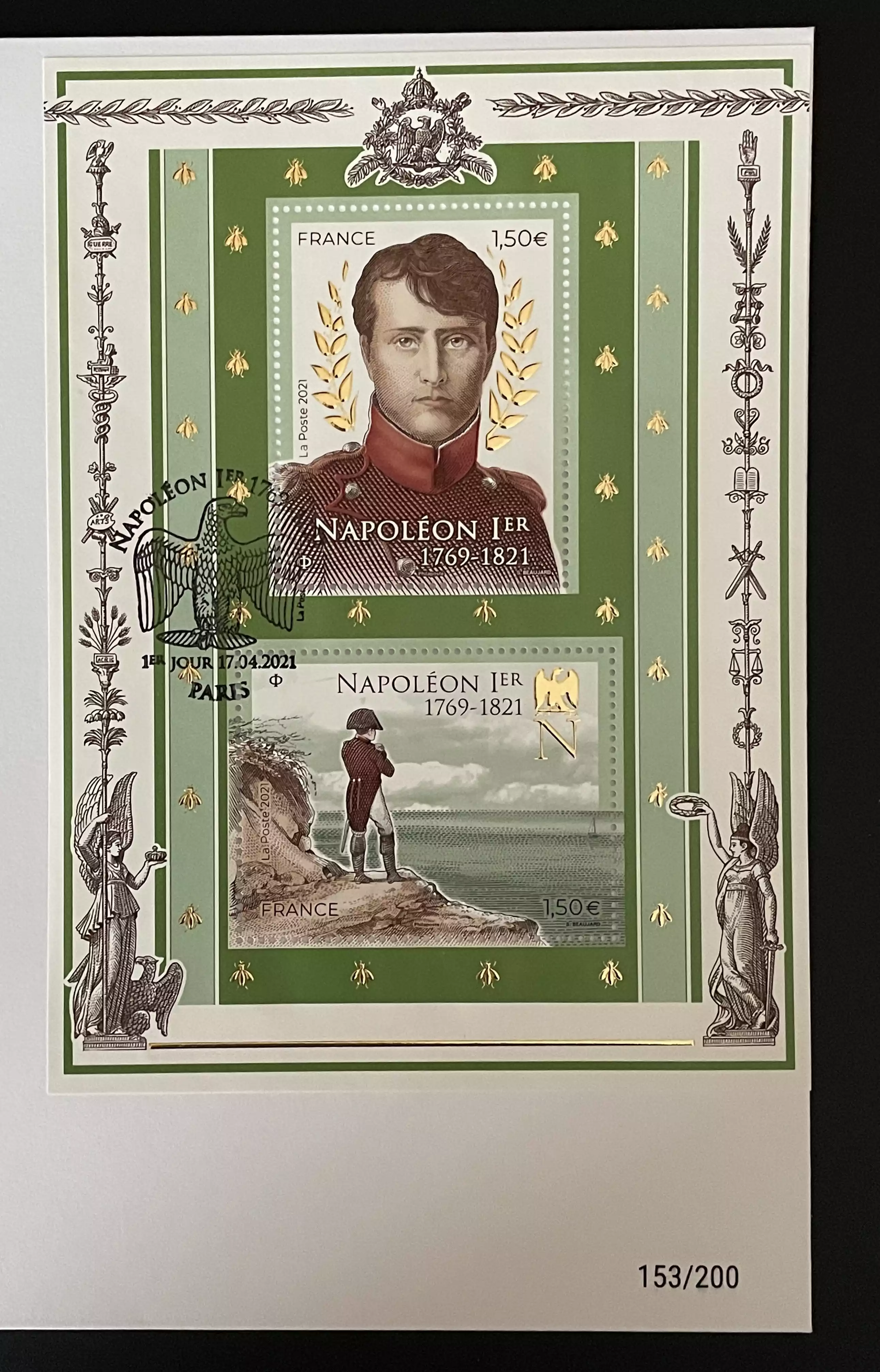 Official Euro Souvenir Cover - Napoléon Ier (Paris)