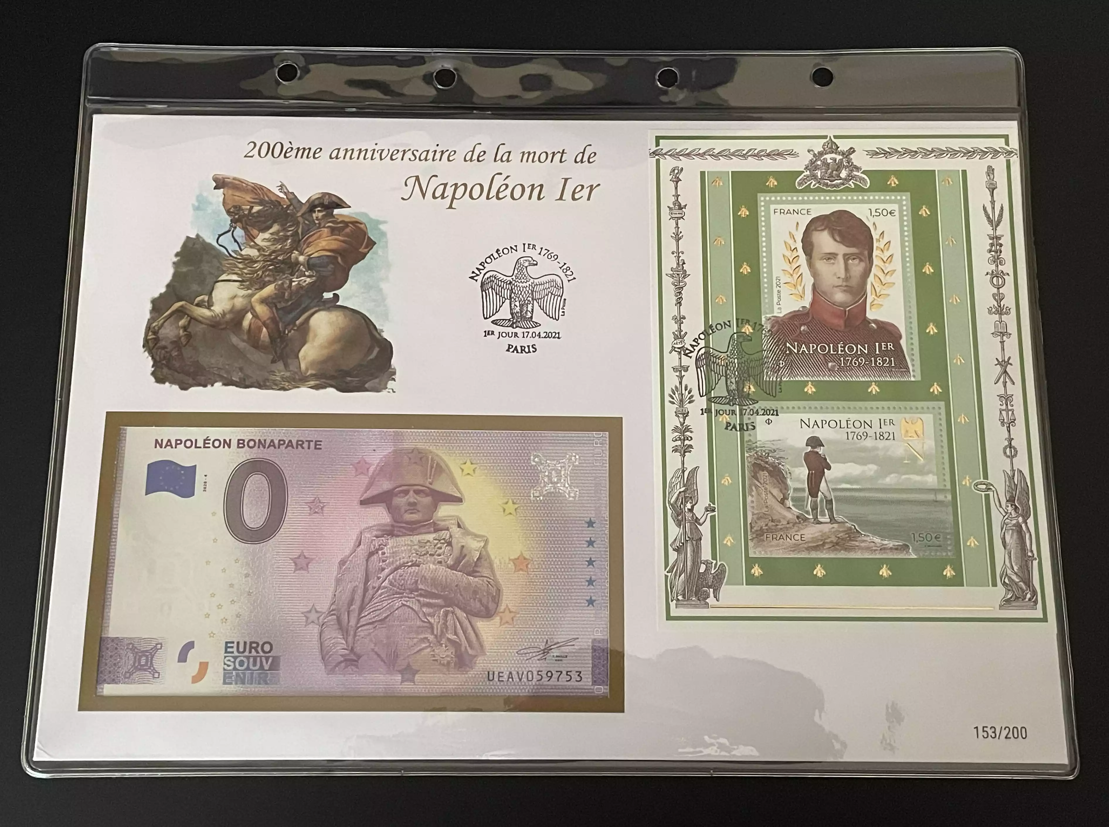 Official Euro Souvenir Cover - Napoléon Ier (Paris)
