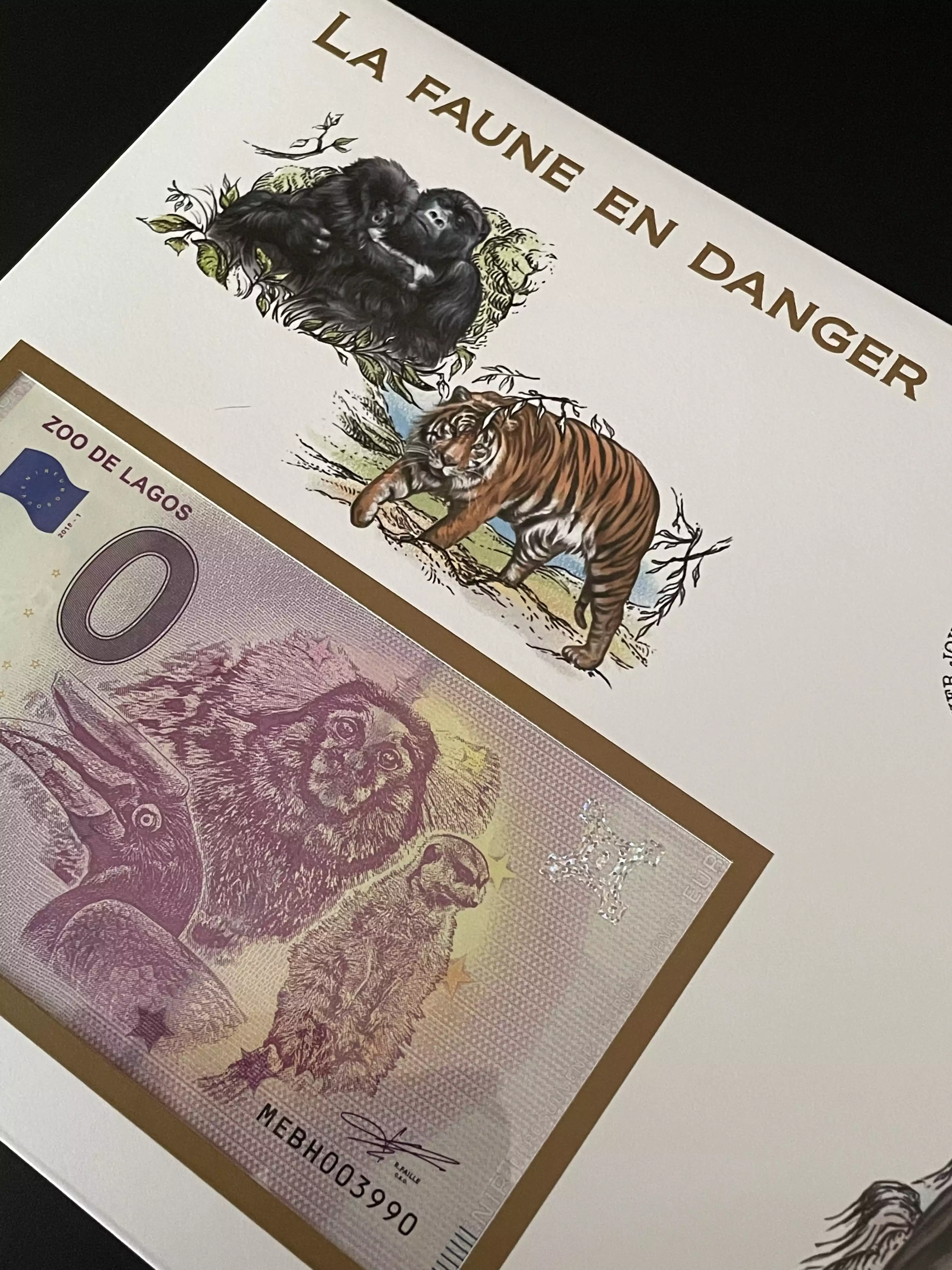 Official Euro Souvenir Cover - La Faune en Danger (Strasbourg)