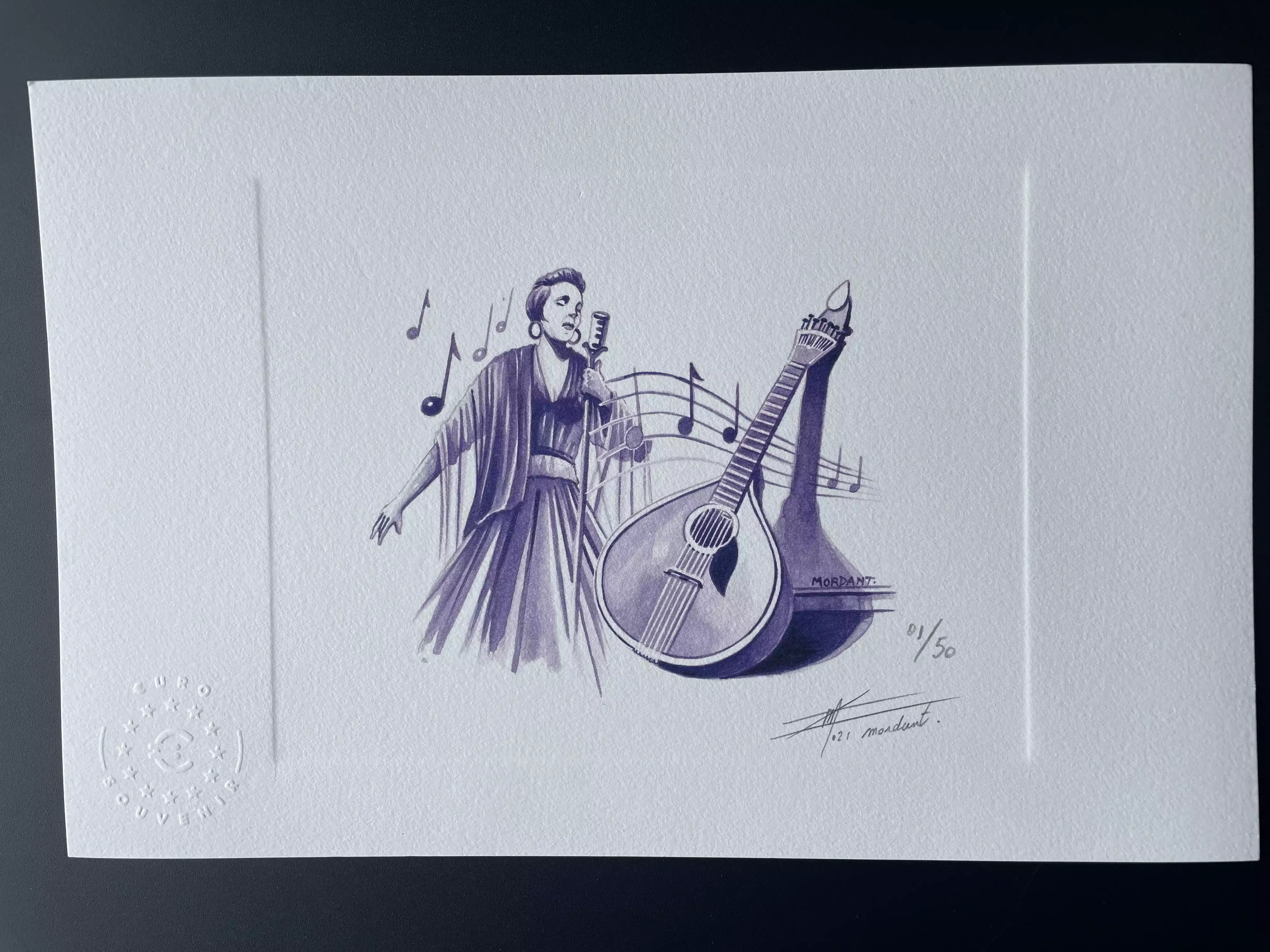 Epreuve d'artiste "Fado" numérotée et signée