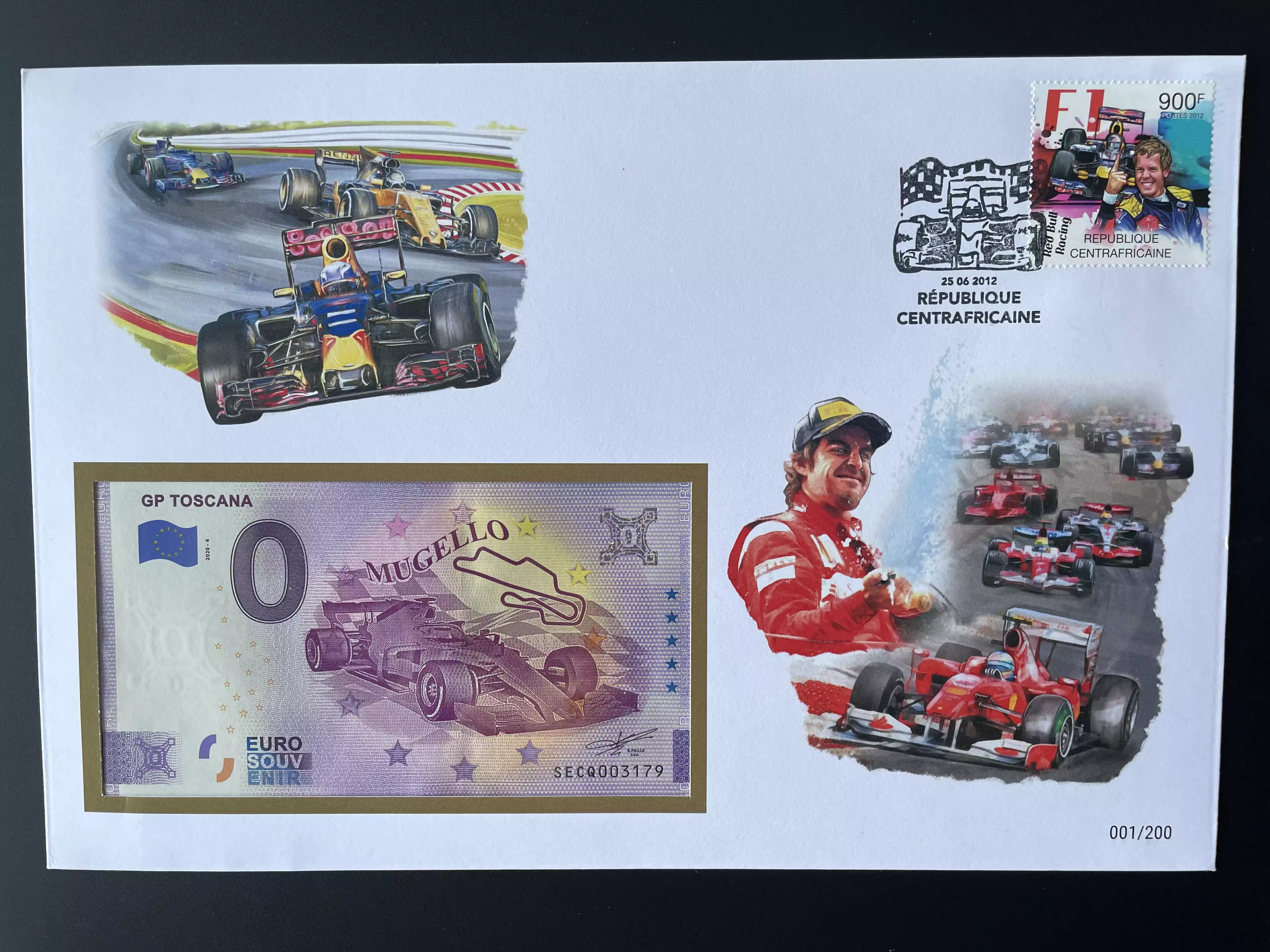 Official Euro Souvenir Cover - Formule 1