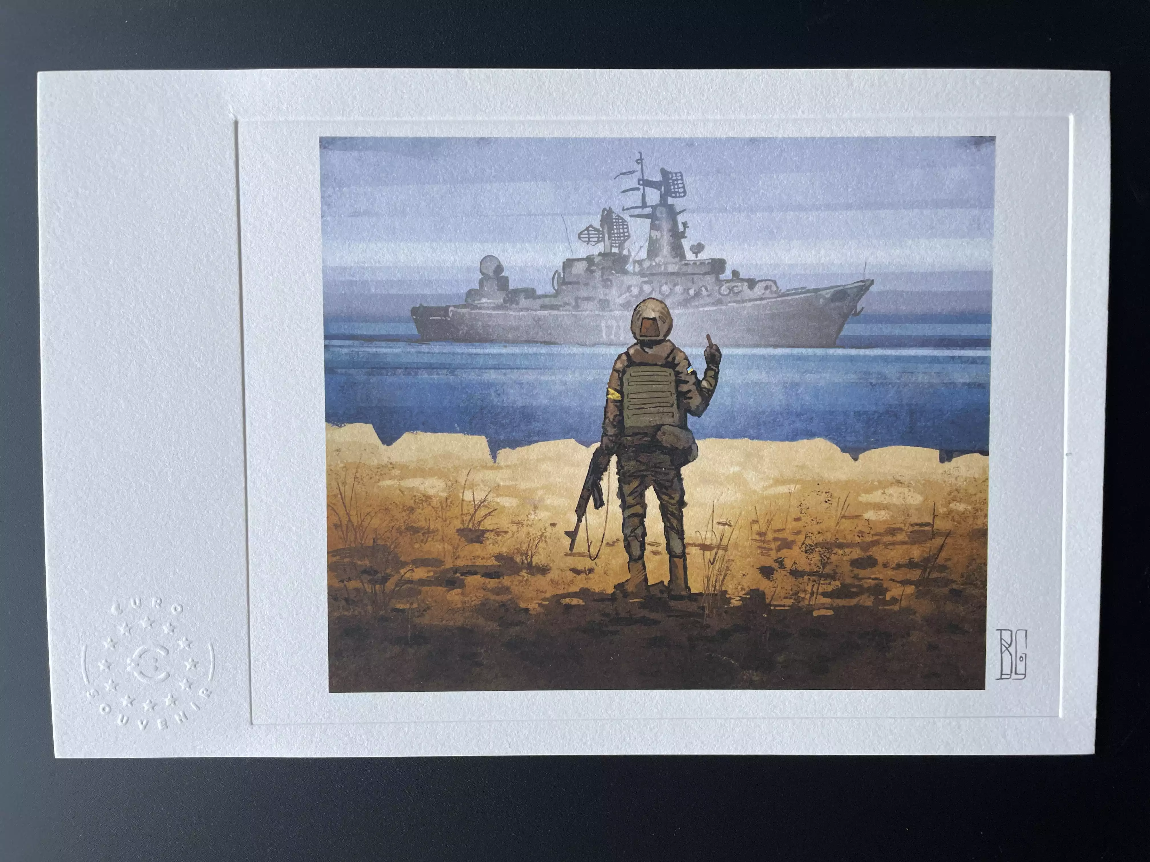 Epreuve d'artiste "Boris Groh Russian Warship"