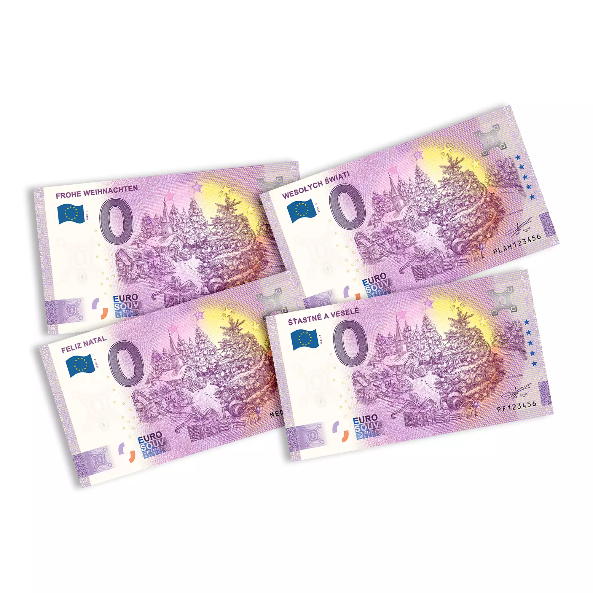 Billets "Noël 2022" des 4 pays
