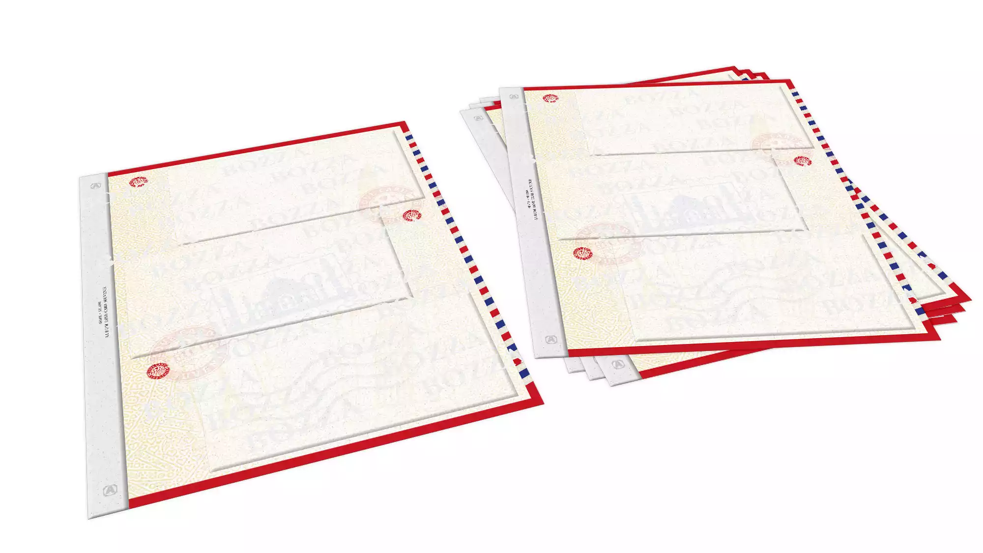 14x ABAFIL Pack de 5 feuilles neutres pour Love Card