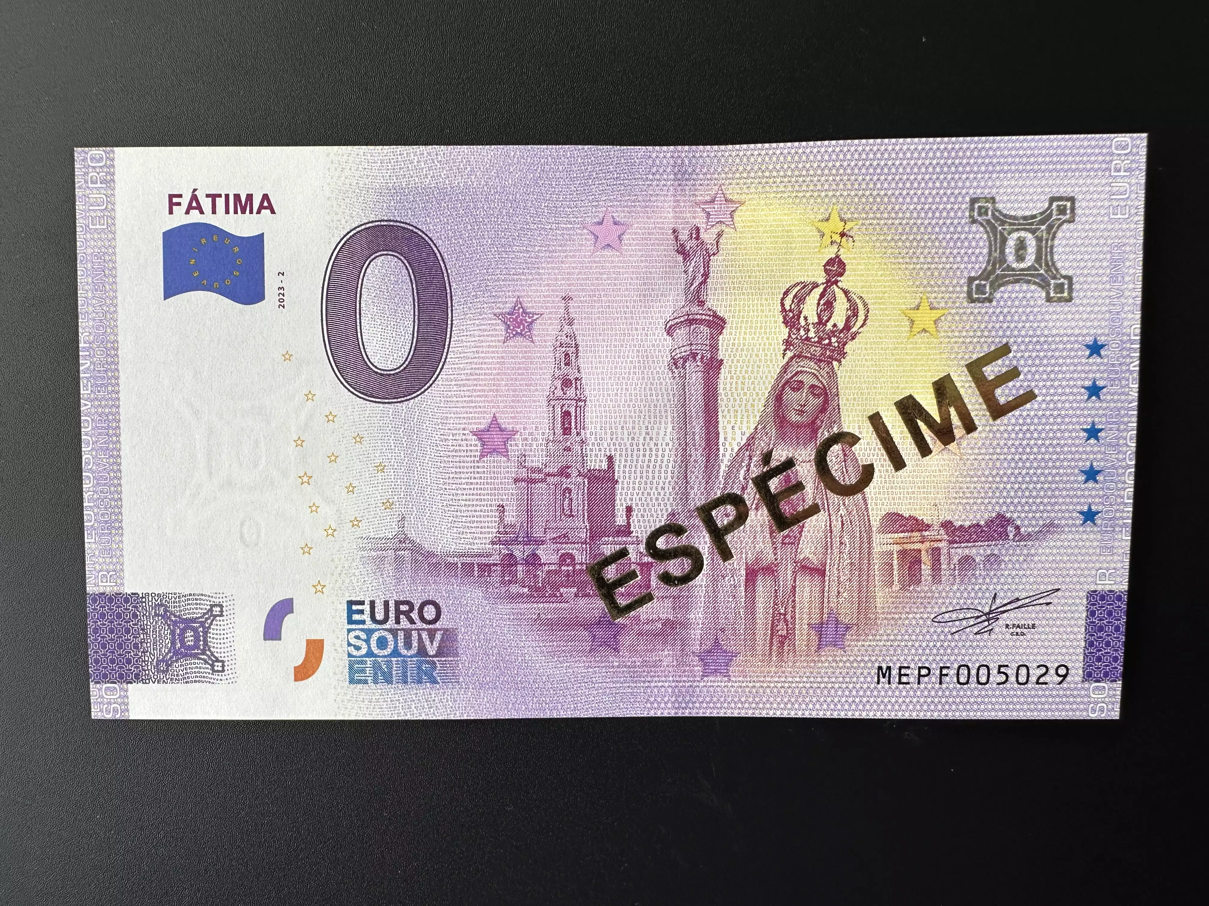 Fátima - ESPÉCIME (doré)