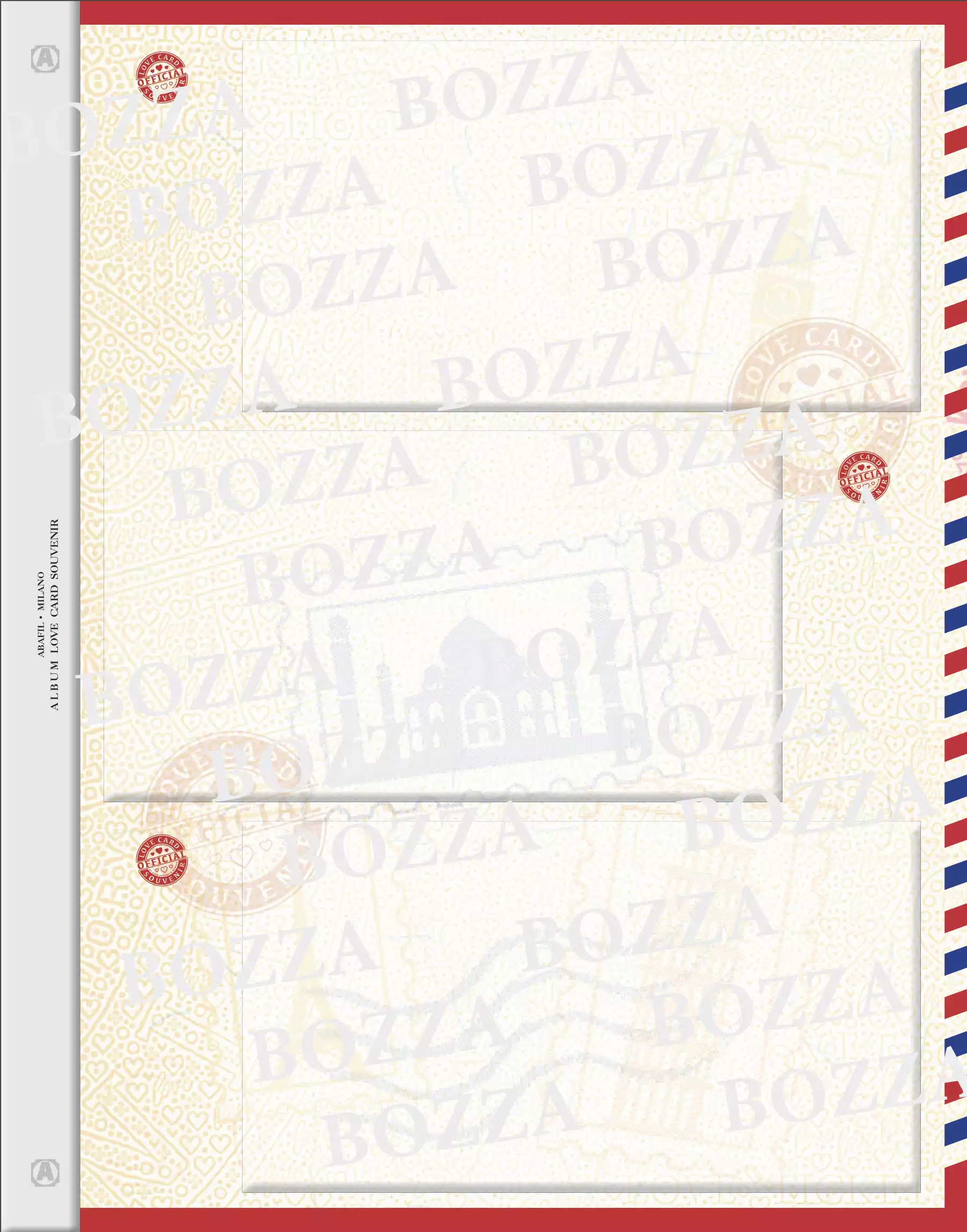 1x ABAFIL feuille neutre pour Love Card