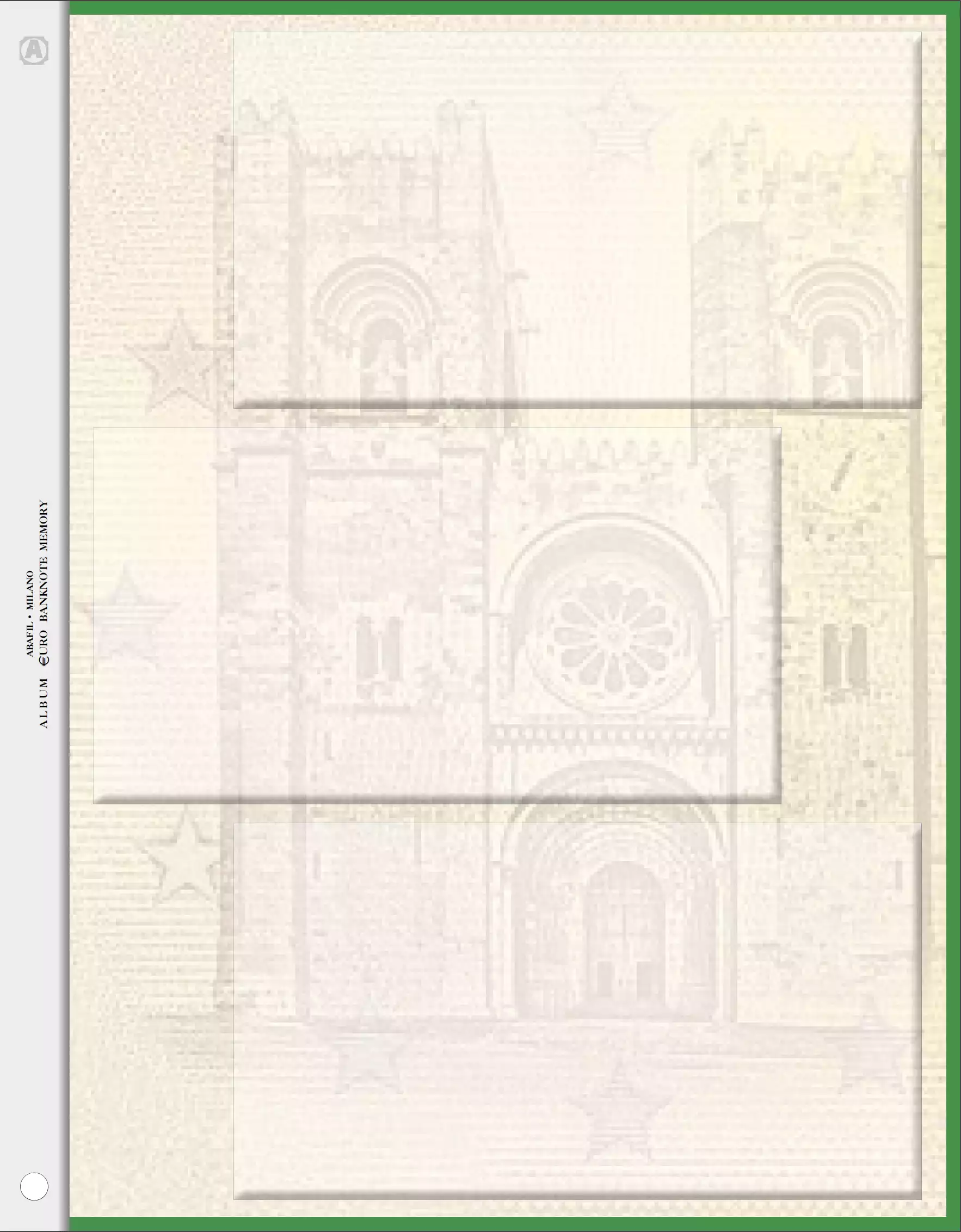 1x ABAFIL feuille neutre pour billets 0€ Souvenir Portugal