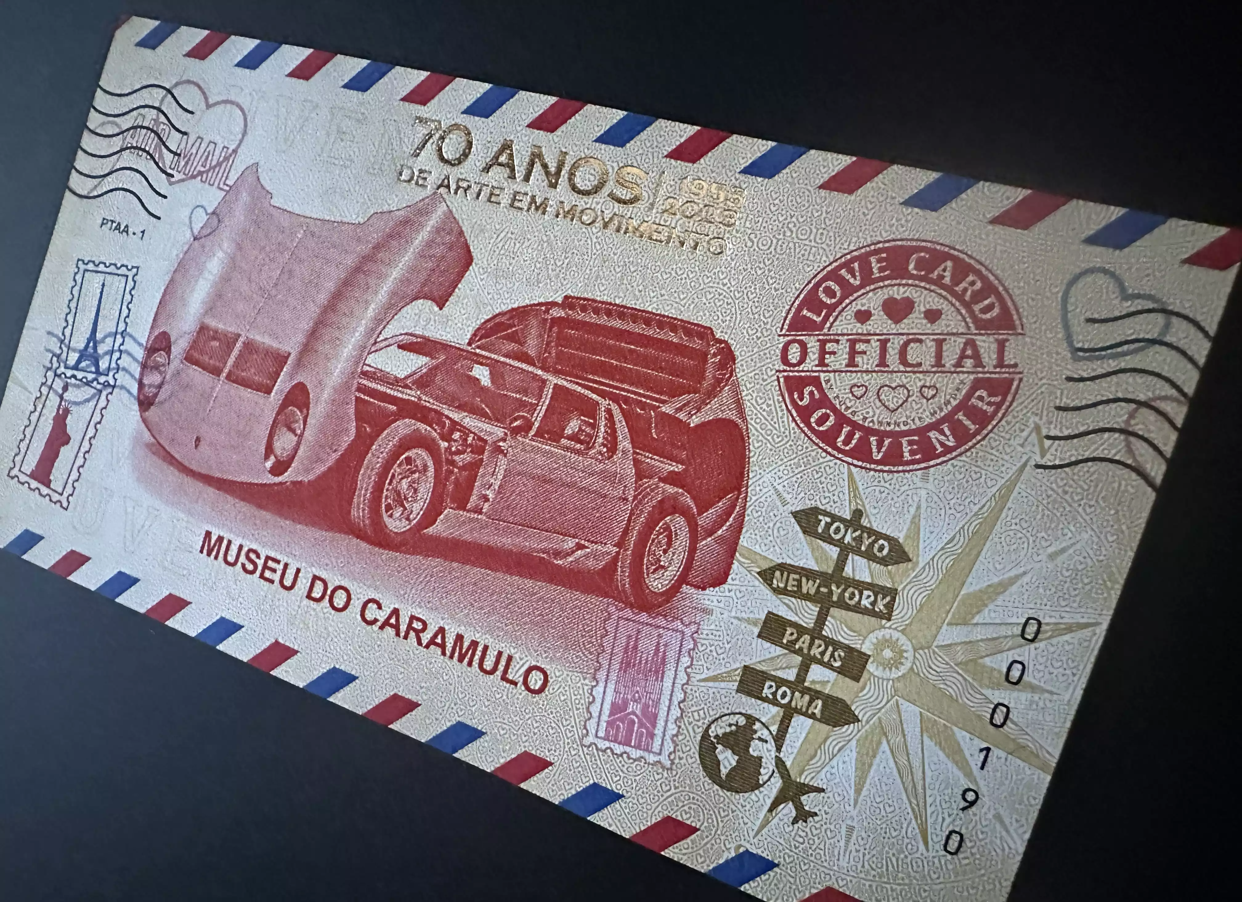 Love Card Museu do Caramulo "Gold 70 anos Museu do Caramulo"