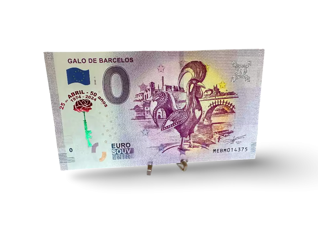 Galo de Barcelos "25 de Abril 50 Anos 1974 - 2024" Gold