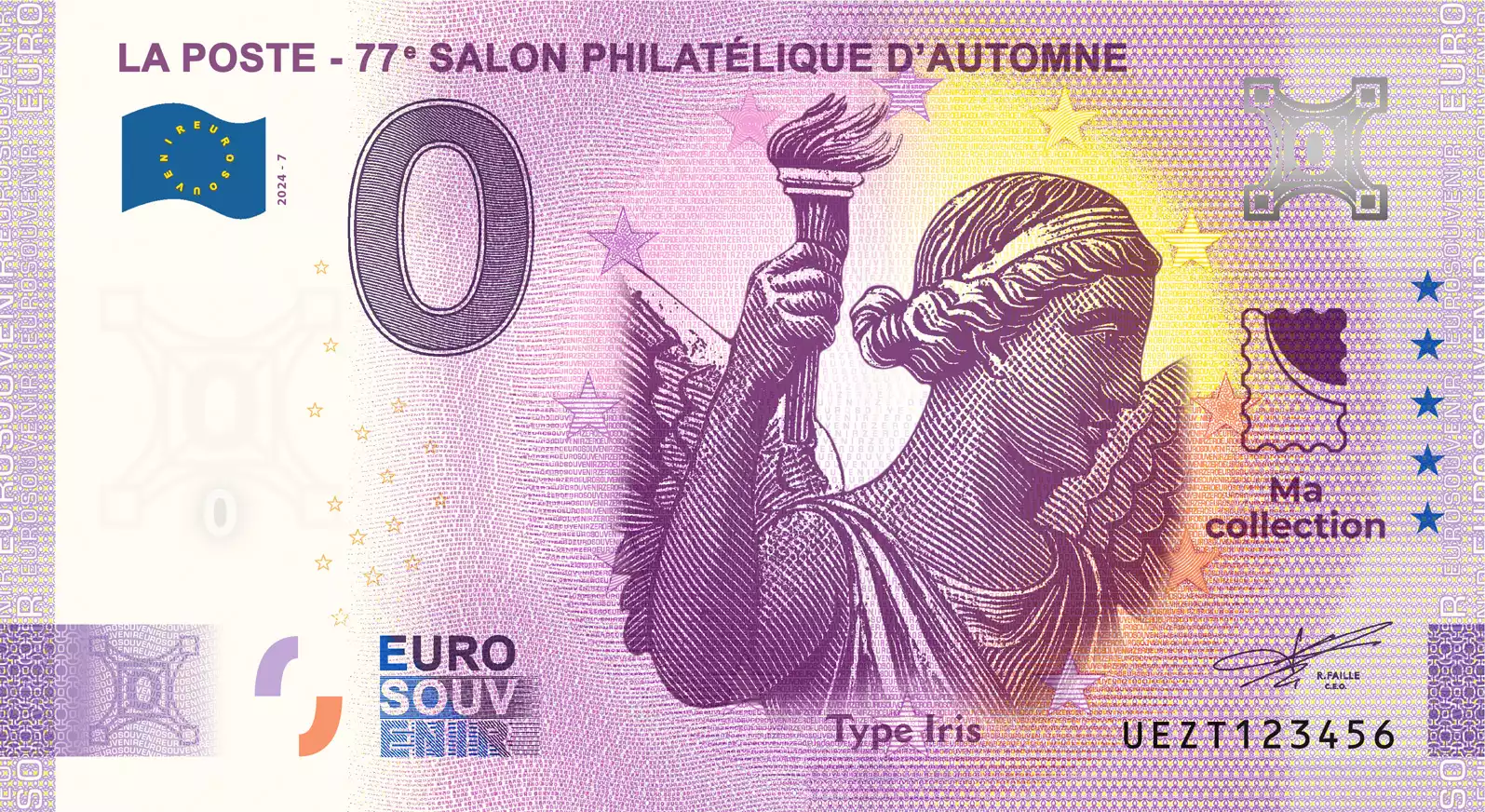 La Poste - 77e Salon Philatélique d'Automne "Type Iris"