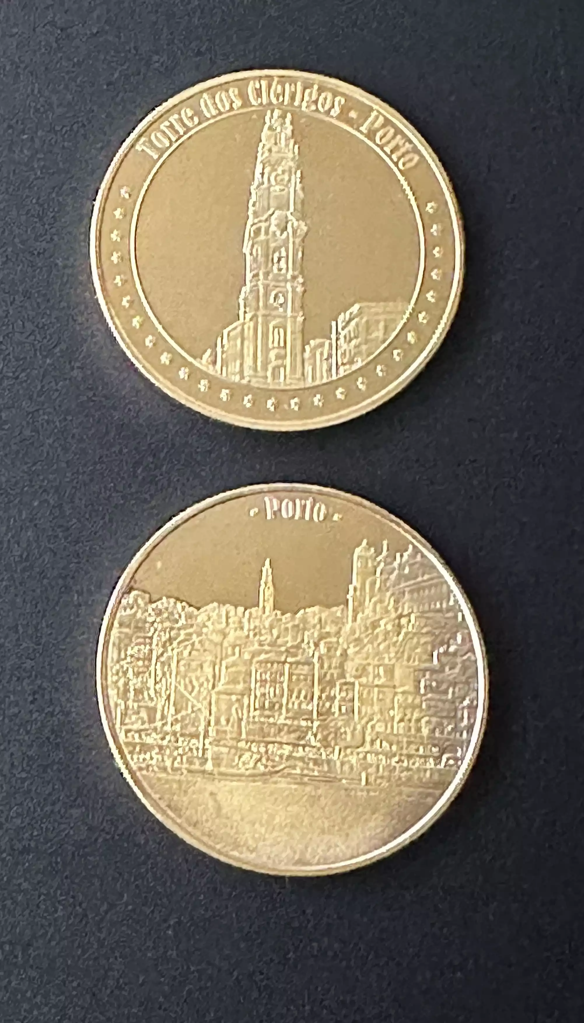 Médaille souvenir "Porto - Ribeira & Torre dos Clérigos"