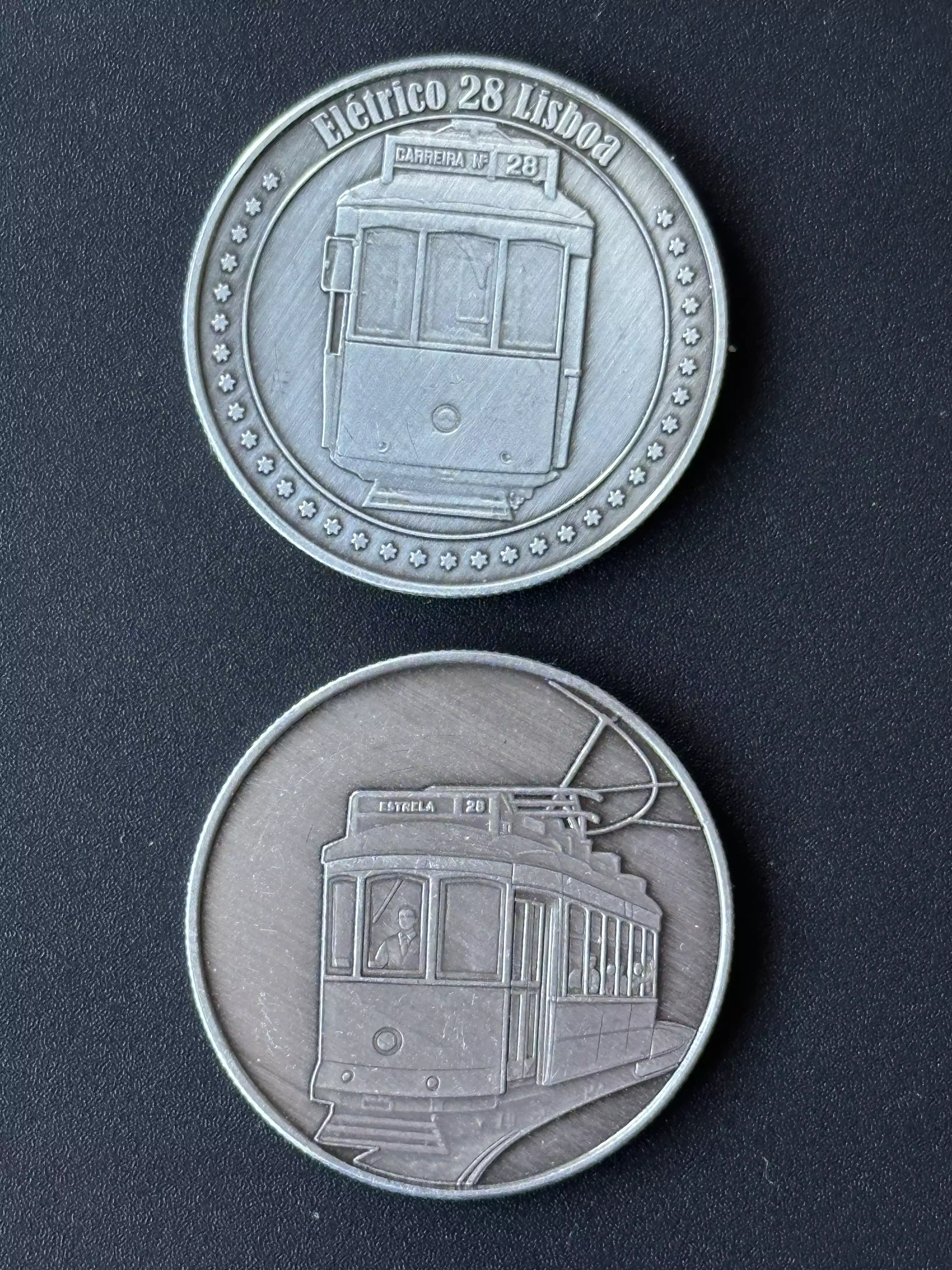 Médaille souvenir "Eletrico 28 Lisboa" argent