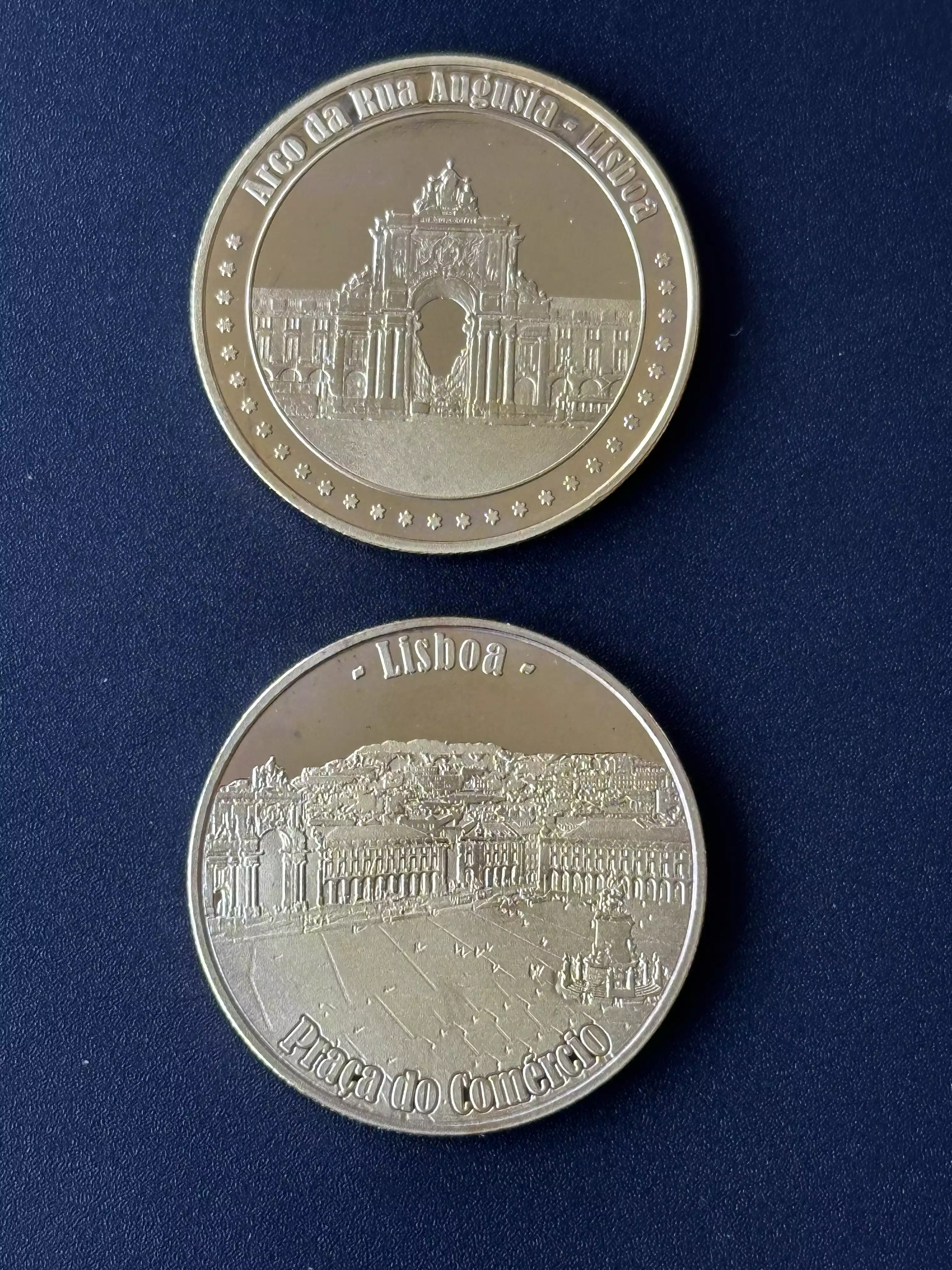 Médaille souvenir "Arco da Rua Augusta - Praça do Comércio Lisboa"